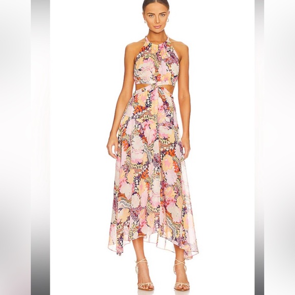 A.L.C. Dresses & Skirts - A.L.C Floral Halter Maxi Dress size 2